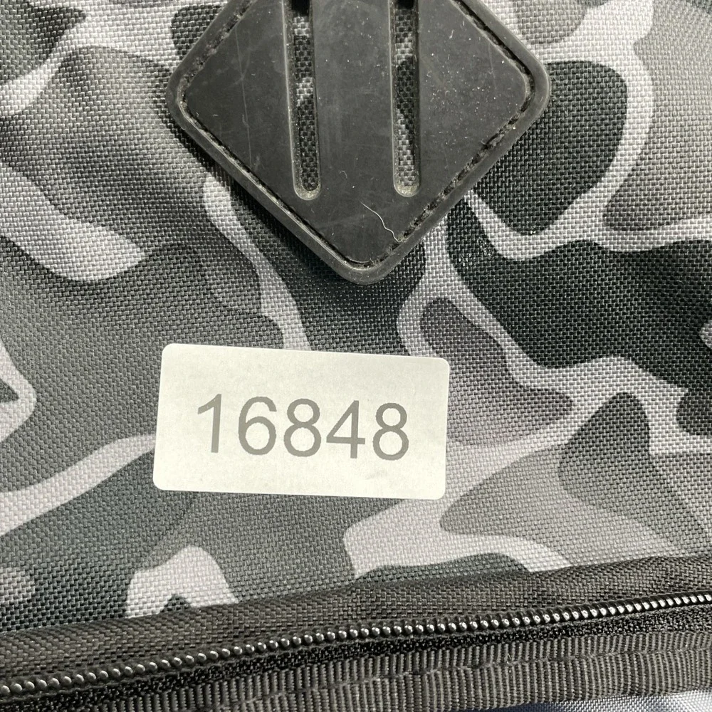 Adidas Backpack Camo Pockets Large Gray Academia Hiking Camping Travel Streetwea
